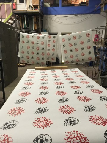 Philippe Pitet - Artiste plasticien - scénographe - visual artist - scenographer - papier peint - wallpaper