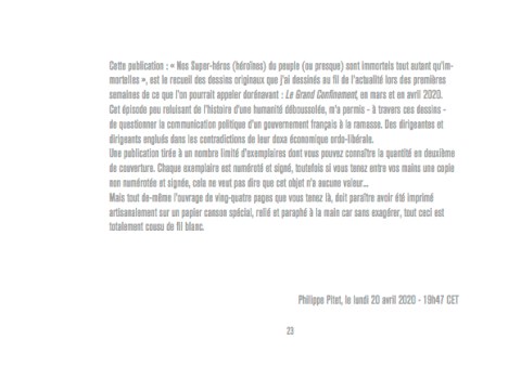 Dessin de confinement Philippe Pitet