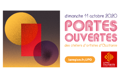 Bannière de la journées Portes Régionale Portes Ouvertes des Ateliers d'Artistes du 11 octobre 2020 avec Philippe Pitet Artiste Plasticien