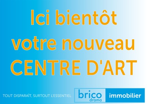 Fausse affiche créée par Philippe Pitet pour annoncer la seconde édition de la Biennale Bricodrama (Biennale Arts Visuels - Lieux d'artistes en Occitanie)