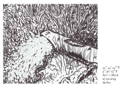 Dessin de Philippe Pitet extrait de l'édition Archiane de la Cartographie Sensible de l'Eau - 2019