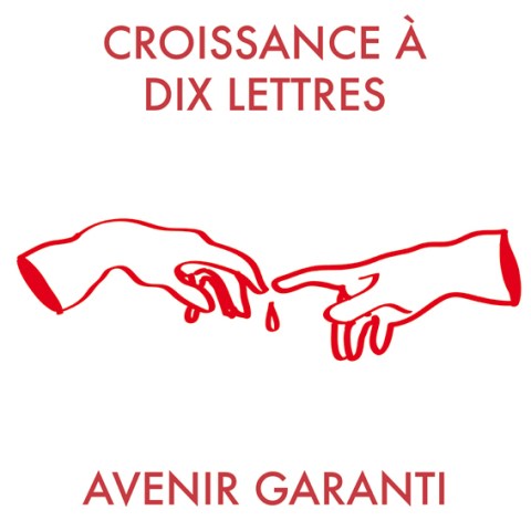 La croissance avec des gants - Dessin contemporain de Philippe Pitet dans sa série des Slow gangs 2018