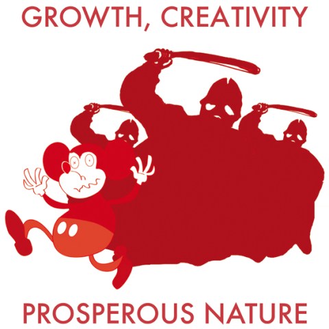 "Growth, Creativity... Prosperous Nature". 23e dessin de la série "Slow Gangs" de Philippe Pitet Artiste Plasticien - 2018