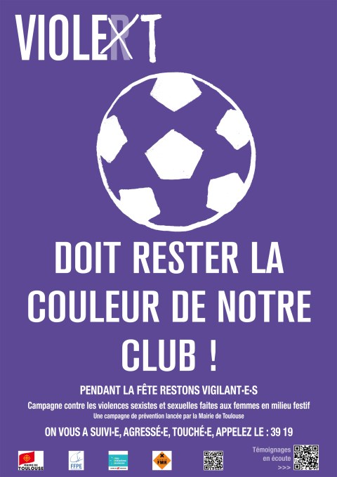 Affiches de la campagne de sensibilisation aux VSS 2023 - visuel du plasticien Philippe Pitet