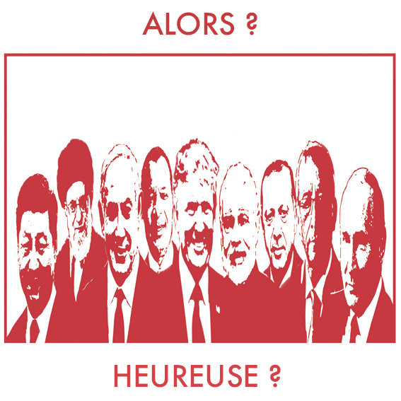 Image d'un dessin de la série de 52 pièces "Slow Gangs die Symphonie der relativen Utopien" de l'artiste plasticien Philippe Pitet - 2018