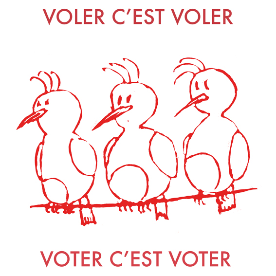 Image d'un dessin de la série de 52 pièces "Slow Gangs die Symphonie der relativen Utopien" de l'artiste plasticien Philippe Pitet - 2018