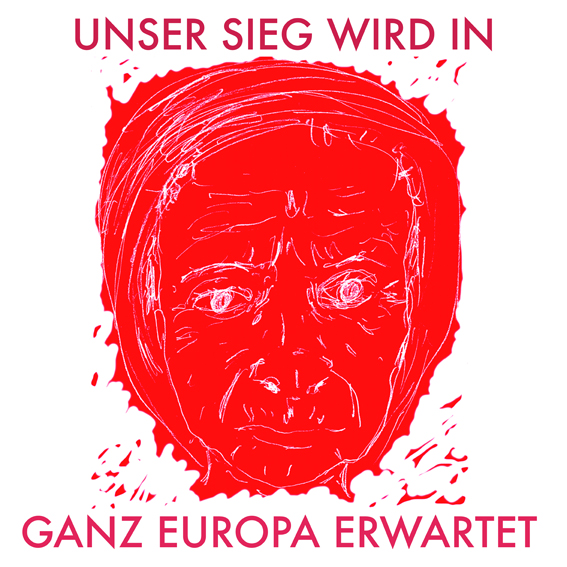 Image d'un dessin de la série de 52 pièces "Slow Gangs die Symphonie der relativen Utopien" de l'artiste plasticien Philippe Pitet - 2018