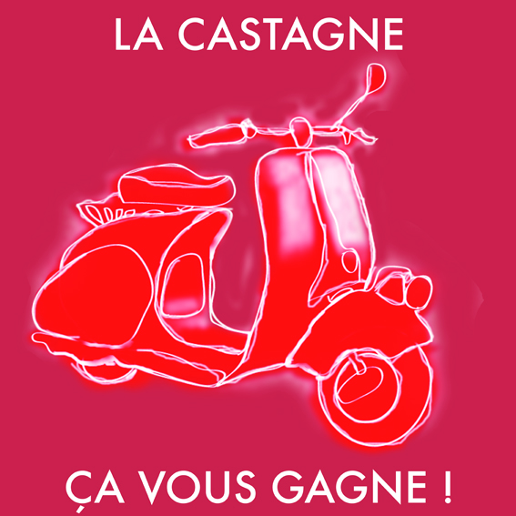 Image d'un dessin de la série de 52 pièces "Slow Gangs die Symphonie der relativen Utopien" de l'artiste plasticien Philippe Pitet - 2018