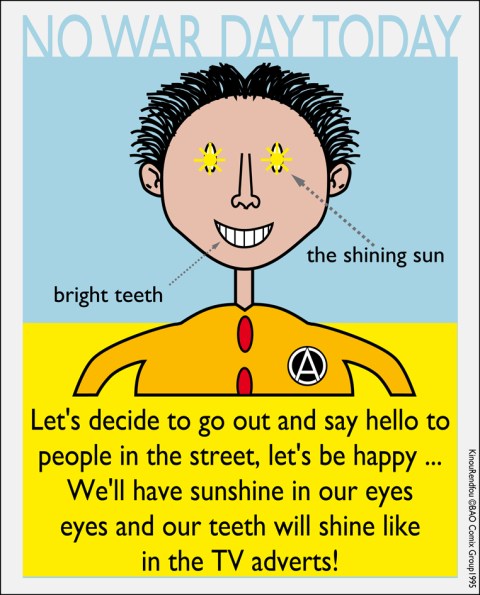 No War Today - Dessin numérique de l'artiste plasticien Philippe Pitet - Avril 1995